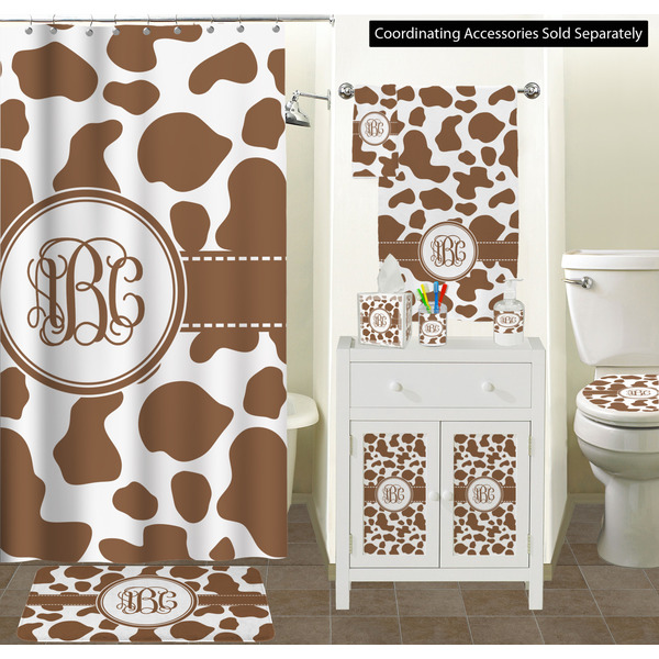 Cow Print Bathroom Scene
