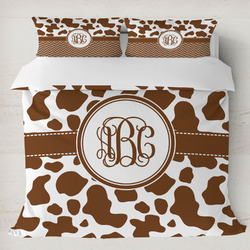 Cow Print Duvet Cover Set - King (Personalized)