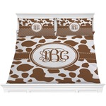 Cow Print Comforter Set - King (Personalized)