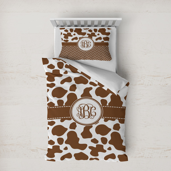 Custom Cow Print Duvet Cover Set - Twin XL (Personalized)