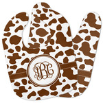 Cow Print Baby Bib w/ Monogram