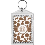 Cow Print Bling Keychain (Personalized)