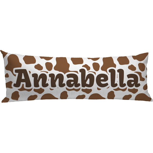Custom Cow Print Body Pillow Case (Personalized)
