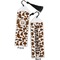 Cow Print Bookmark with tassel - Front and Back