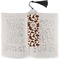 Cow Print Bookmark with tassel - In book