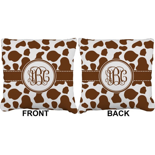 Cow Print Burlap Pillow Approval