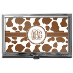 Cow Print Business Card Case