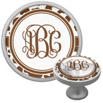 Cow Print Cabinet Knob (Silver) (Personalized)