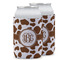 Cow Print Can Cooler (12 oz) w/ Monogram