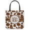 Cow Print Canvas Tote Bag (Personalized)