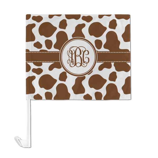 Cow Print Car Flag - Large - FRONT