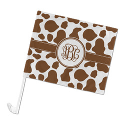 Cow Print Car Flag - Large (Personalized)