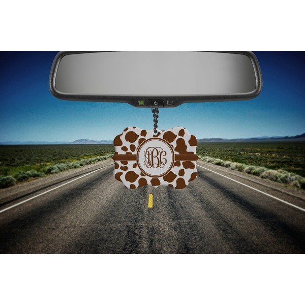 Cow Print Car Ornament (Road)
