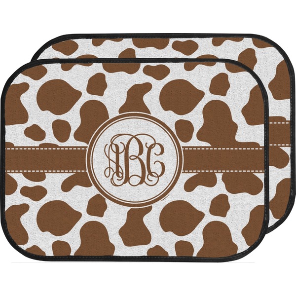 Cow Print Custom Car Floor Mats (Back Seat)