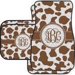 Cow Print Car Floor Mats Set - 2 Front & 2 Back (Personalized)
