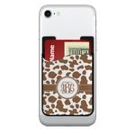 Cow Print 2-in-1 Cell Phone Credit Card Holder & Screen Cleaner (Personalized)