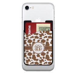Cow Print 2-in-1 Cell Phone Credit Card Holder & Screen Cleaner (Personalized)