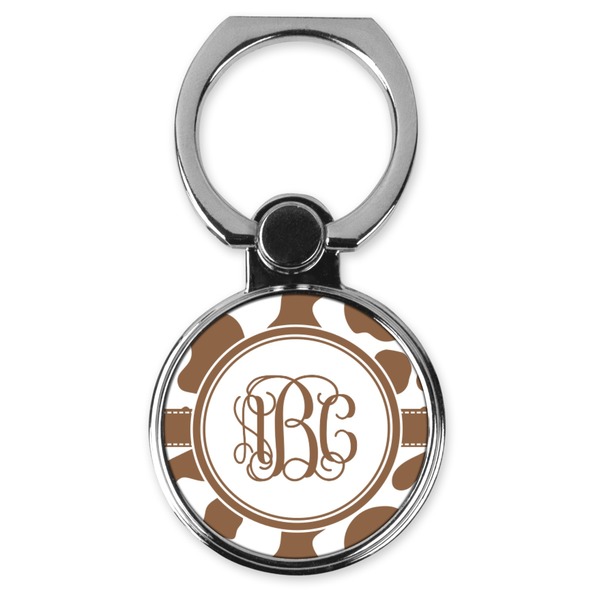 Custom Cow Print Cell Phone Ring Stand & Holder (Personalized)