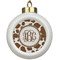 Cow Print Ceramic Ball Ornament (Personalized)