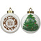 Cow Print Ceramic Christmas Ornament - X-Mas Tree (APPROVAL)