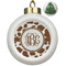 Cow Print Ceramic Ball Ornament - Christmas Tree (Personalized)