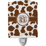 Cow Print Ceramic Night Light (Personalized)