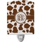 Cow Print Ceramic Night Light (Personalized)