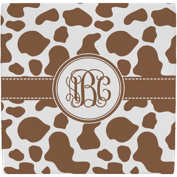 Custom Cow Print Ceramic Tile Hot Pad (Personalized)