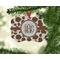 Cow Print Christmas Ornament (On Tree)
