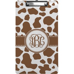 Cow Print Clipboard (Legal Size) (Personalized)