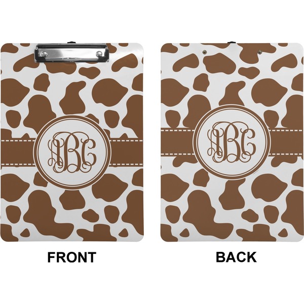Cow Print Clipboard (Letter) (Front + Back)