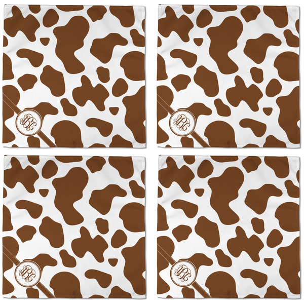 Cow Print Cloth Napkins - Personalized Dinner (APPROVAL) Set of 4