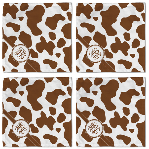 Cow Print Cloth Napkins - Personalized Lunch (APPROVAL) Set of 4
