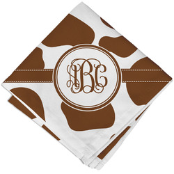 Cow Print Cloth Napkin w/ Monogram