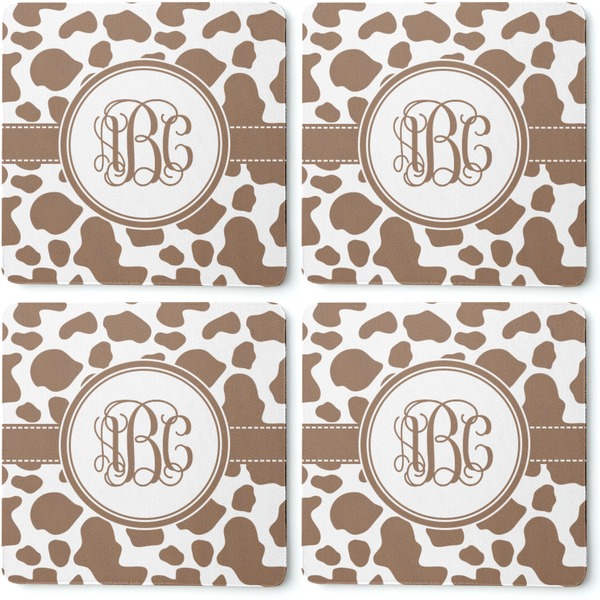 Cow Print Coaster Rubber Back - Apvl