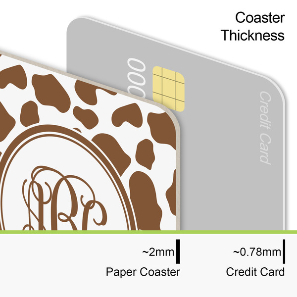 Cow Print Coaster Thickness