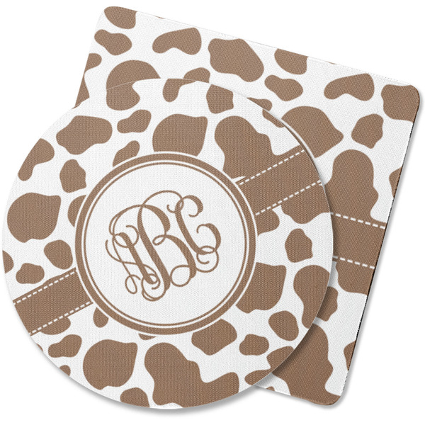 Custom Cow Print Rubber Backed Coaster (Personalized)