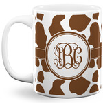Cow Print 11 Oz Coffee Mug - White (Personalized)