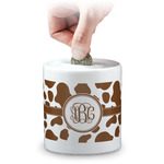 Cow Print Coin Bank (Personalized)