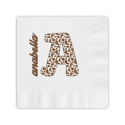 Cow Print Coined Cocktail Napkins (Personalized)