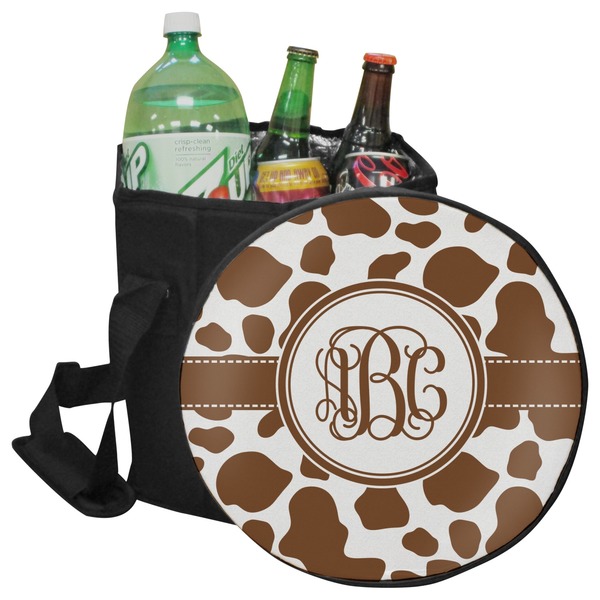 Custom Cow Print Collapsible Cooler & Seat (Personalized)