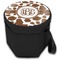 Cow Print Collapsible Personalized Cooler & Seat (Closed)