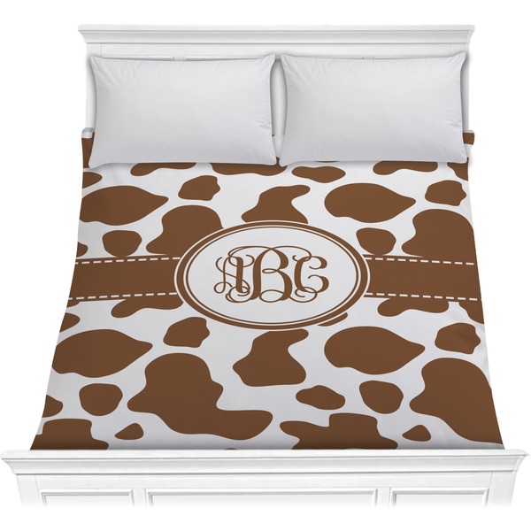 Custom Cow Print Comforter - Full / Queen (Personalized)
