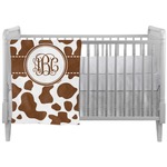Cow Print Crib Comforter / Quilt (Personalized)