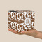 Cow Print Cube Favor Gift Box - On Hand - Scale View