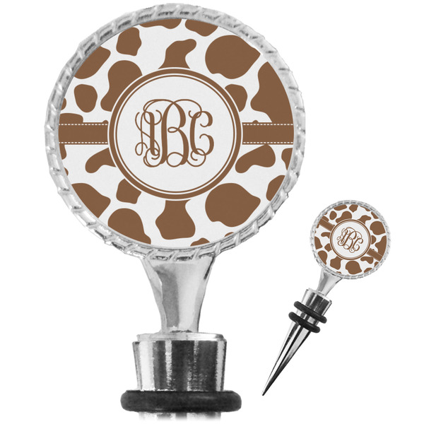 Custom Cow Print Wine Bottle Stopper (Personalized)