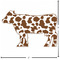 Cow Print Custom Shape Iron On Patches - L - APPROVAL