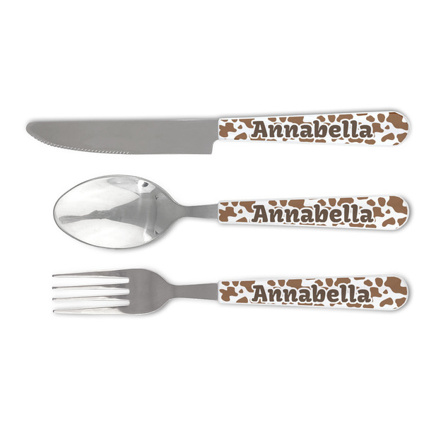 Custom Cow Print Cutlery Set (Personalized)