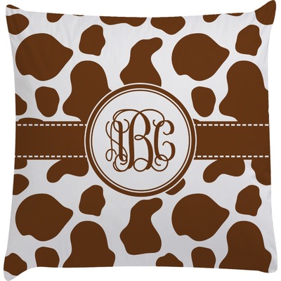 Cow Print Decorative Pillow Case (Personalized)