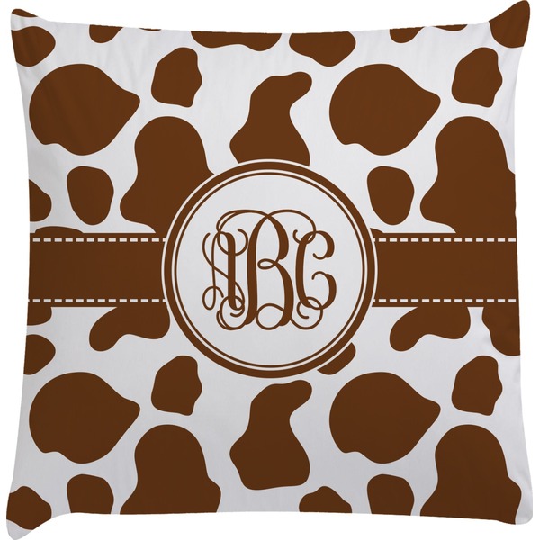 Custom Cow Print Decorative Pillow Case (Personalized)